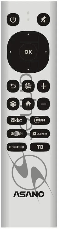 Asano 24LH5011T 24, HD, белый, T2/CI+/Dolby Digital, SALUT smart