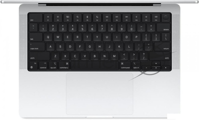 Ноутбук Apple MacBook Pro 14 серебристый (M4 10C CPU, 10C GPU/16Gb/512Gb SSD) (MW2W3LL/A) нужен переходник на EU