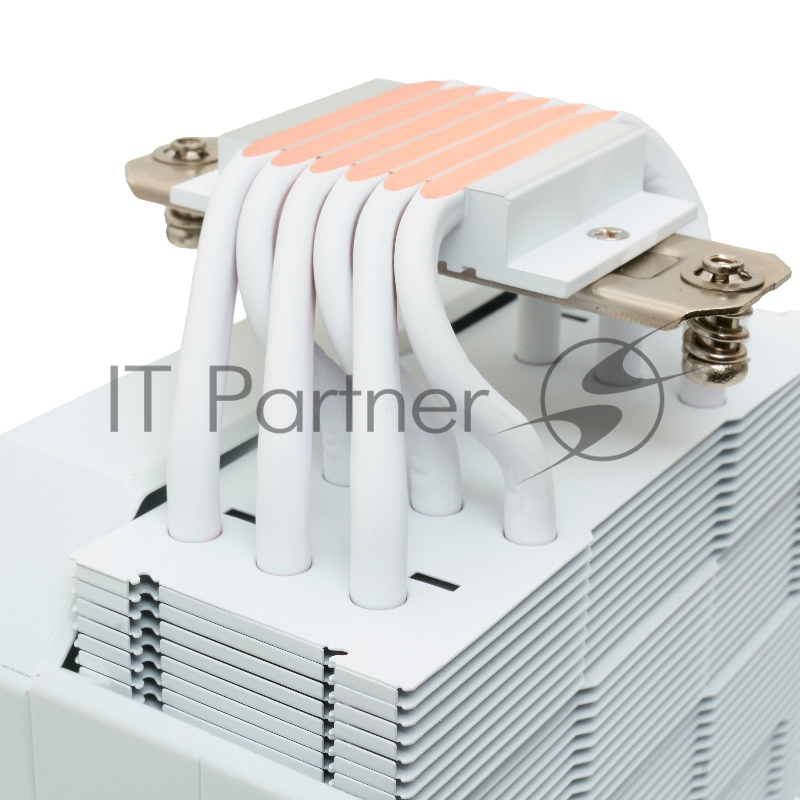 Кулер для процессора HSPD A116 WHITE (250W, 4-pin PWM, 155mm, Al/Cu, 6x6mm, 1x120mm, 68CFM, 25dBA, 1650RPM, S: 1851/1700/1200/20XX/115X/13XX, AM5/AM4/AM3/AM2/AM3+/AM2+/FM2/ white)