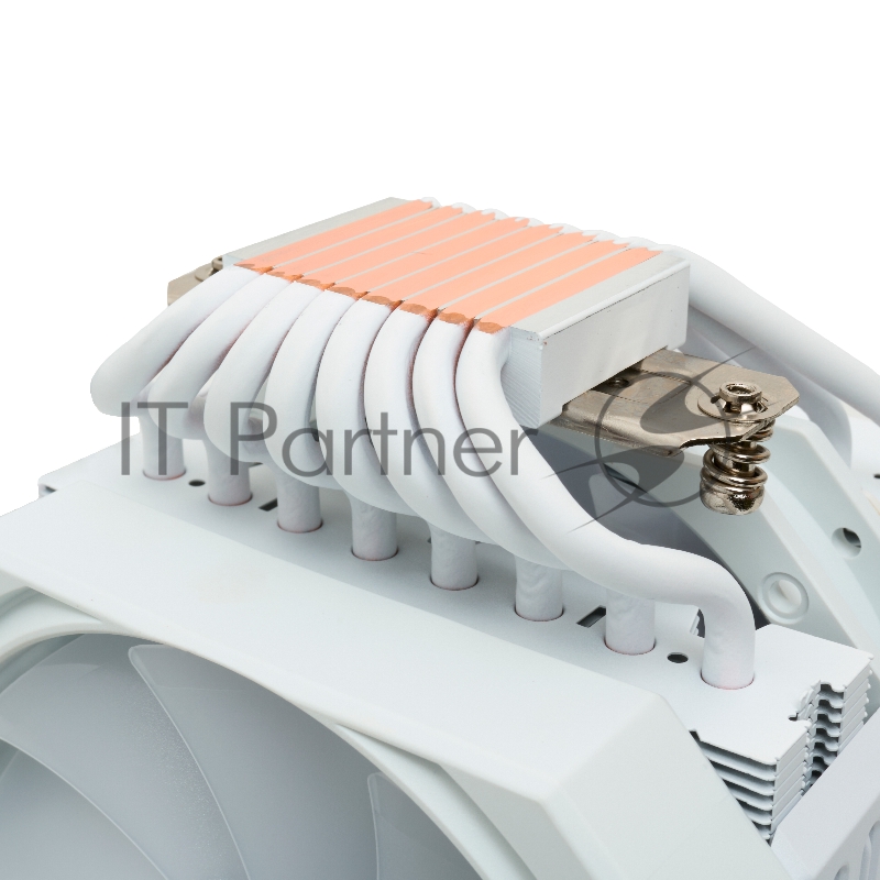 Кулер для процессора HSPD A128 WHITE (280W, 4-pin PWM, 155mm, Al/Cu, 8x6mm, 1x130+1x120mm, 68CFM, 25dBA, 1650RPM, S: 1851/1700/1200/20XX/115X/13XX, AM5/AM4/AM3/AM2/AM3+/AM2+/FM2/ white)