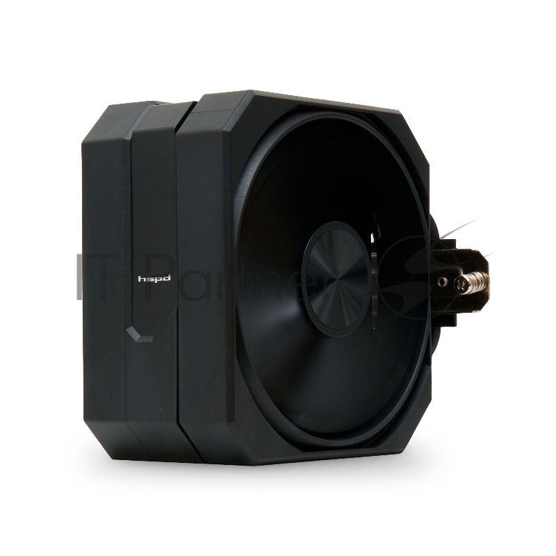 Кулер для процессора HSPD A116 BLACK (250W, 4-pin PWM, 155mm, Al/Cu, 6x6mm, 1x120mm, 68CFM, 25dBA, 1650RPM, S: 1851/1700/1200/20XX/115X/13XX, AM5/AM4/AM3/AM2/AM3+/AM2+/FM2/ black)