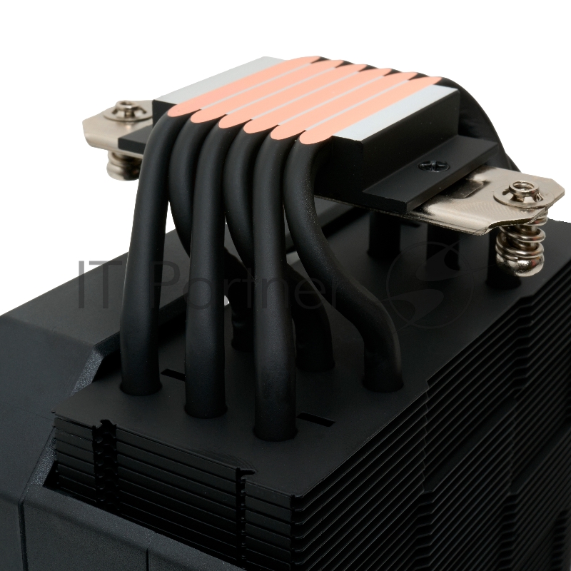 Кулер для процессора HSPD A116 BLACK (250W, 4-pin PWM, 155mm, Al/Cu, 6x6mm, 1x120mm, 68CFM, 25dBA, 1650RPM, S: 1851/1700/1200/20XX/115X/13XX, AM5/AM4/AM3/AM2/AM3+/AM2+/FM2/ black)