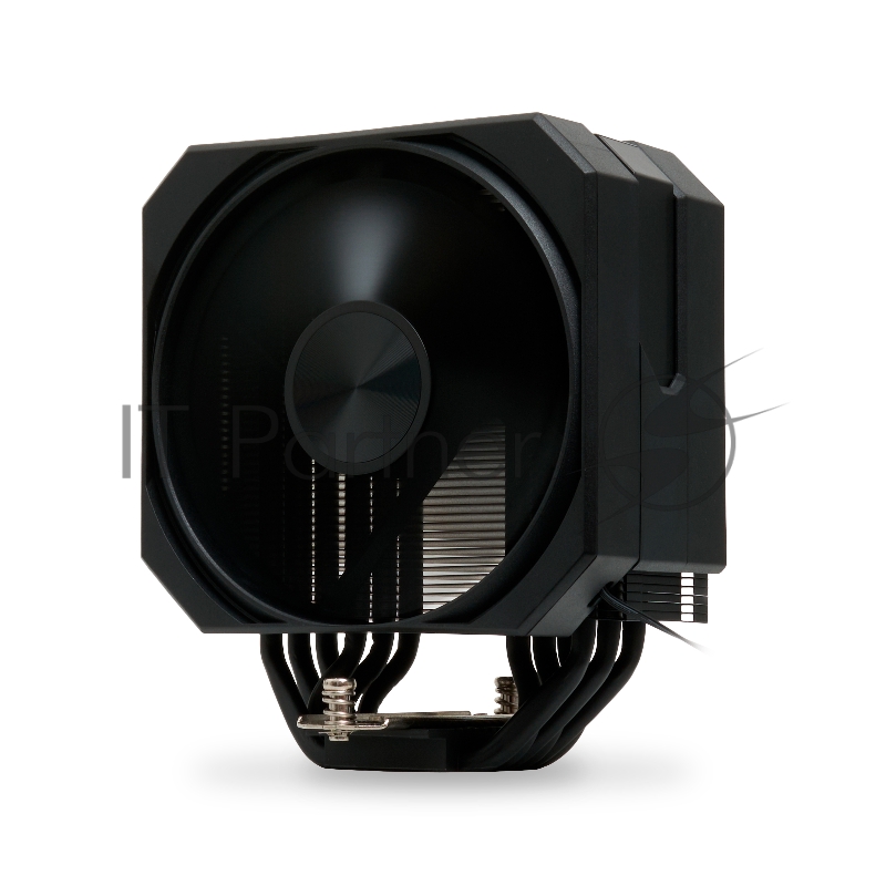 Кулер для процессора HSPD A116 BLACK (250W, 4-pin PWM, 155mm, Al/Cu, 6x6mm, 1x120mm, 68CFM, 25dBA, 1650RPM, S: 1851/1700/1200/20XX/115X/13XX, AM5/AM4/AM3/AM2/AM3+/AM2+/FM2/ black)