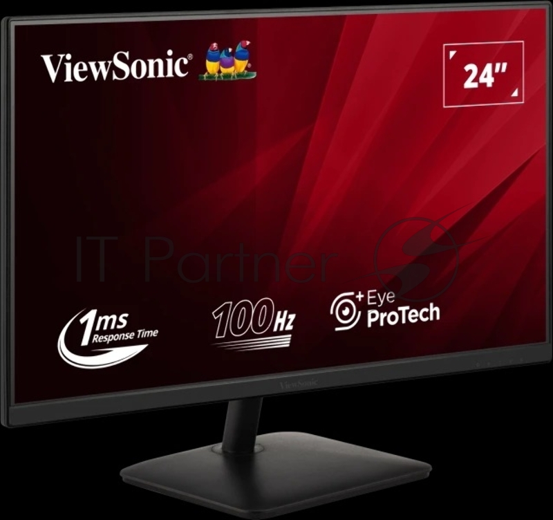 Монитор ViewSonic VA2408-MHDB черный IPS LED 23.8 16:9 HDMI M/M матовая 250cd 178гр/178гр 1920x1080 100Hz VGA DP FHD USB 3.3кг