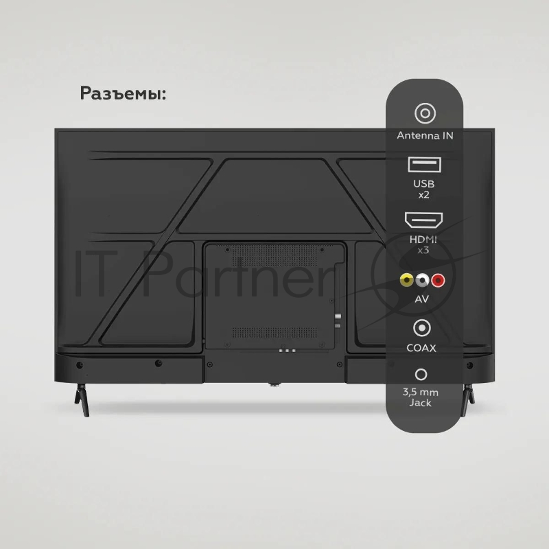 Телевизор BQ 43F34B Black (РФ). 43 FHD