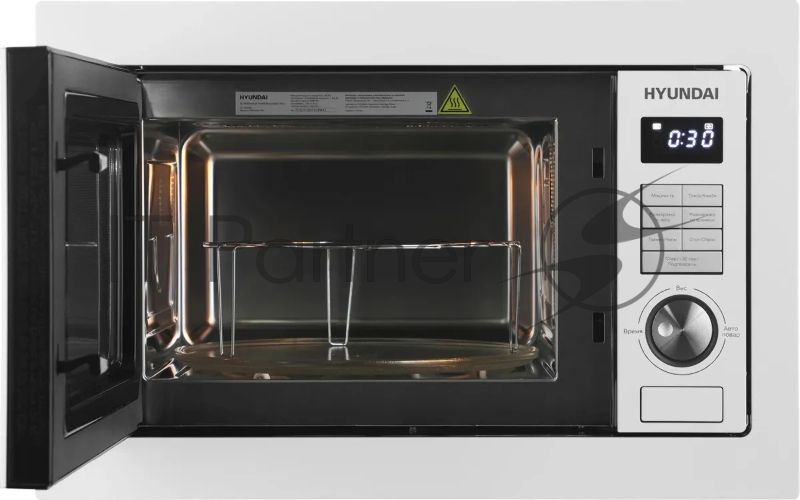 Встраиваемая микроволновая печь Hyundai HBW 2544 WG 25л. 900Вт белый