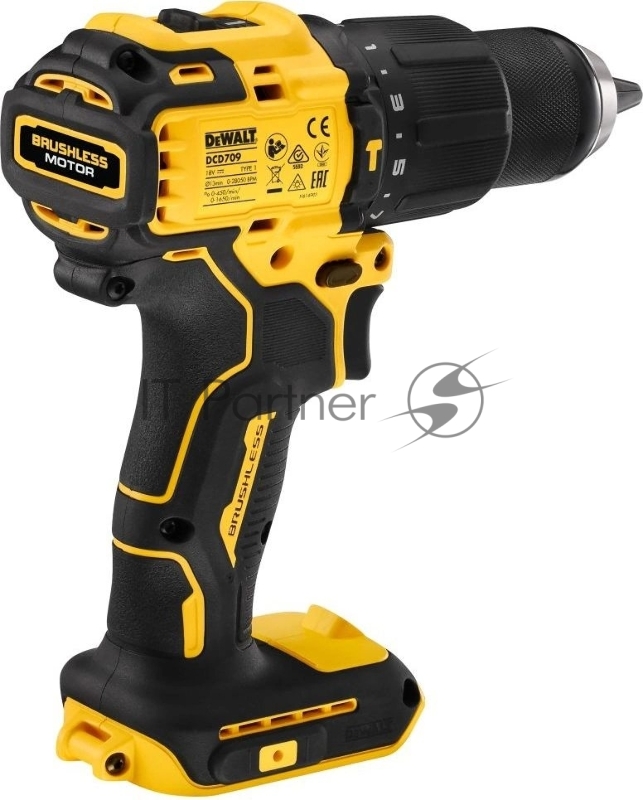 Дрель-шуруповерт DeWalt DCD709D2T аккум. патрон:быстрозажимной (кейс в комплекте)