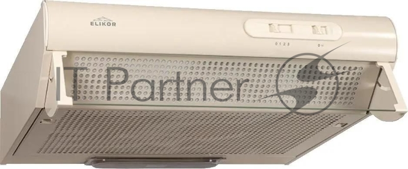 Вытяжка козырьковая Elikor Davoline 60П-290-П3Л бежевый управление: ползунковое (1 мотор)