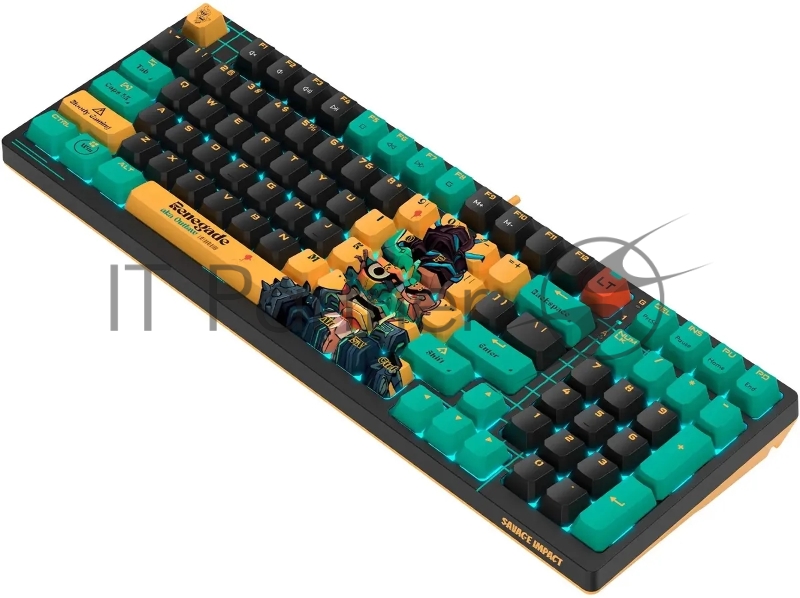 Клавиатура A4Tech Bloody AT98 Renegade механическая черный/зеленый USB for gamer LED (AT98)