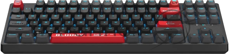 Клавиатура A4Tech Bloody AT87 механическая черный/красный USB for gamer LED (AT87)