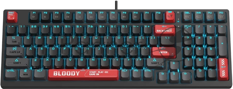 Клавиатура A4Tech Bloody AT98 механическая черный/красный USB for gamer LED (AT98)