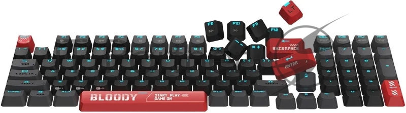 Клавиатура A4Tech Bloody AT98 механическая черный/красный USB for gamer LED (AT98)