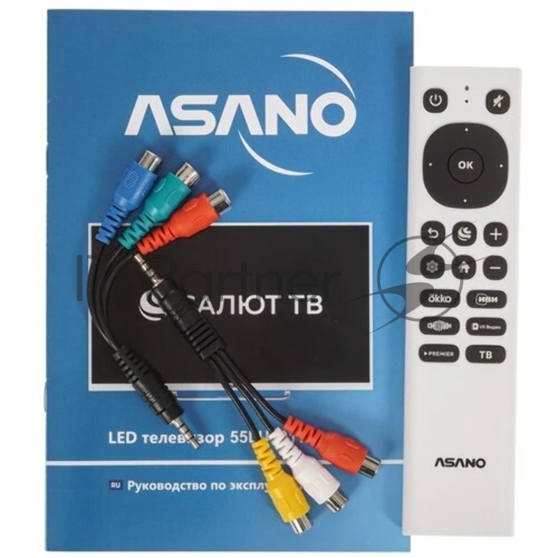 Телевизор Asano 55LU5011T 55, 4K Ultra HD, белый, T2/CI+/Dolby Digital, HDR 10, SALUT smart