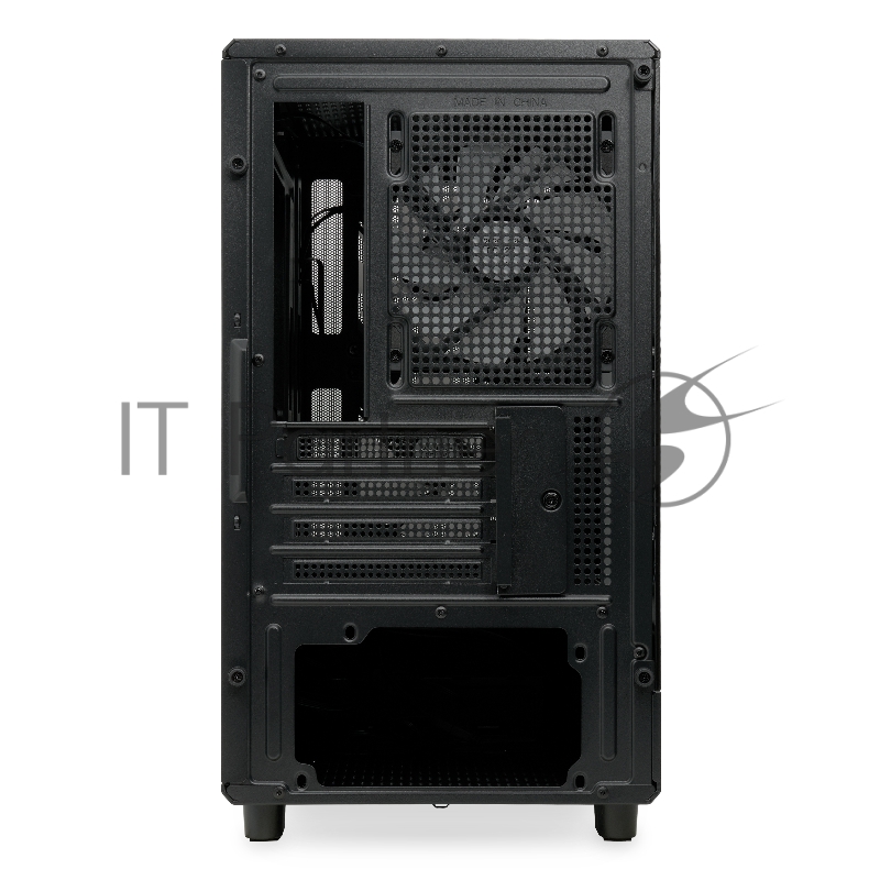 Корпус без блока питания HSPD M310, Mesh Mini-tower, черный, TG, 0.4 SPCC, 3x120mm ARGB mATX, mITX 180/280/160mm 1x2.5, 1x3.5, 4xPCI 2xUSB-A 3.0 452x277x418mm