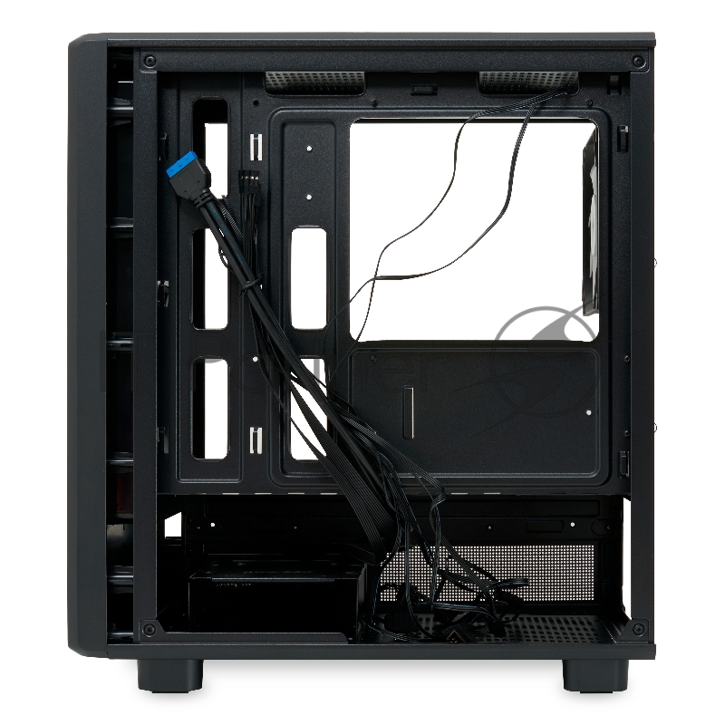 Корпус без блока питания HSPD M310, Mesh Mini-tower, черный, TG, 0.4 SPCC, 3x120mm ARGB mATX, mITX 180/280/160mm 1x2.5, 1x3.5, 4xPCI 2xUSB-A 3.0 452x277x418mm