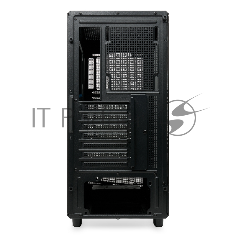 Корпус без блока питания HSPD M510, Mesh Mid Tower, черный, TG, 0.5 SPCC, no fans ATX, mATX, mITX 180/280/160mm 1x2.5, 1x3.5, 7xPCI 1xUSB-A 3.0, 1xUSB-A 1.0 517x277x418mm