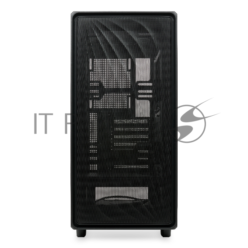 Корпус без блока питания HSPD M510, Mesh Mid Tower, черный, TG, 0.5 SPCC, no fans ATX, mATX, mITX 180/280/160mm 1x2.5, 1x3.5, 7xPCI 1xUSB-A 3.0, 1xUSB-A 1.0 517x277x418mm