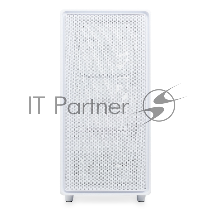 Корпус без блока питания HSPD M510, Mesh Mid Tower, белый, TG, 0.5 SPCC, 4x120mm ARGB ATX, mATX, mITX 180/280/160mm 1x2.5, 1x3.5, 7xPCI 2xUSB-A 3.0 517x277x418mm