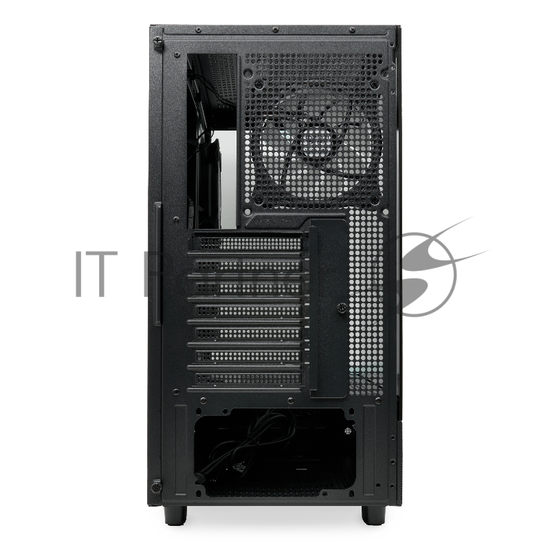 Корпус без блока питания HSPD F710, Panoramic Mid Tower, черный, TG, 0.5 SPCC, 3x120mm ARGB E-ATX, ATX, mATX, mITX 185/395/270mm 2x2.5, 1x3.5, 7xPCI 2xUSB-A 3.0 435x230x457mm