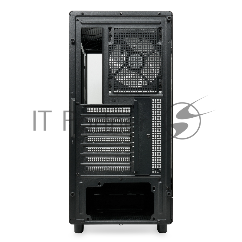 Корпус без блока питания HSPD F510, Panoramic Mid Tower, черный, TG, 0.5 SPCC, 3x120mm ARGB ATX, mATX, mITX 180/280/160mm 1x2.5, 1x3.5, 7xPCI 2xUSB-A 3.0 356x218x467mm