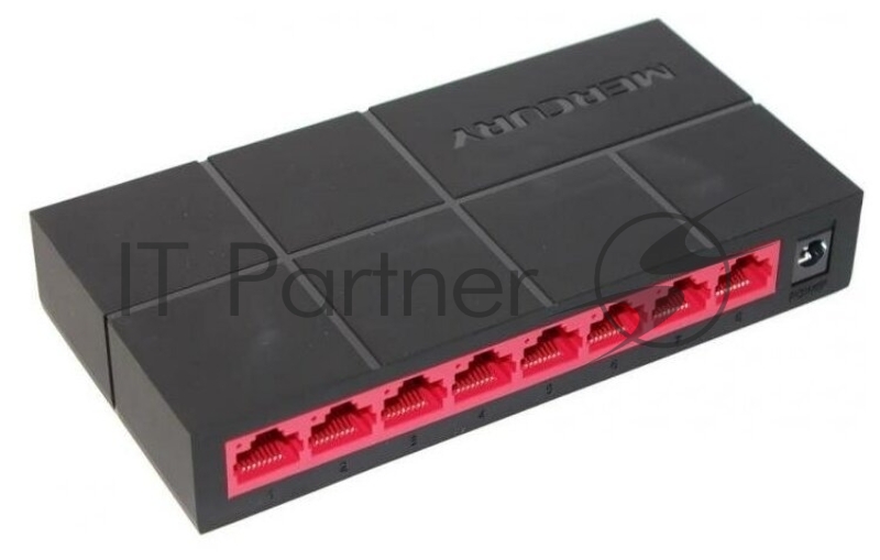 Мини-коммутатор неуправляемый Tenda SG108M, 8 портов, 8x1Гбит/с, настольный, пластиковый корпус
