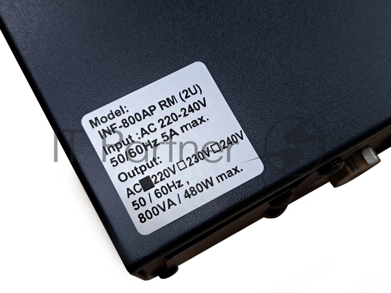 ИБП Powercom Infinity INF-800AP RM (3U) 480Вт 800ВА черный