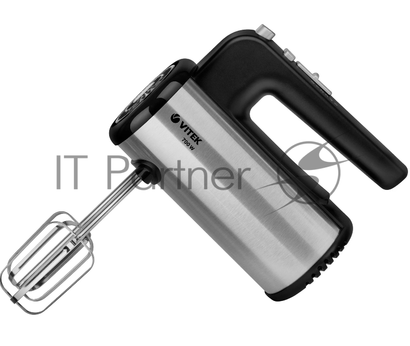 Миксер Vitek Illusion VT-1484, 700Вт, черный/серебристый