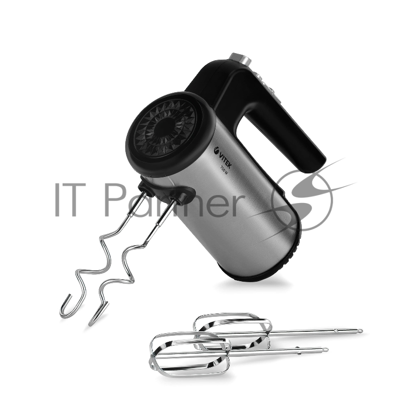 Миксер Vitek Illusion VT-1484, 700Вт, черный/серебристый