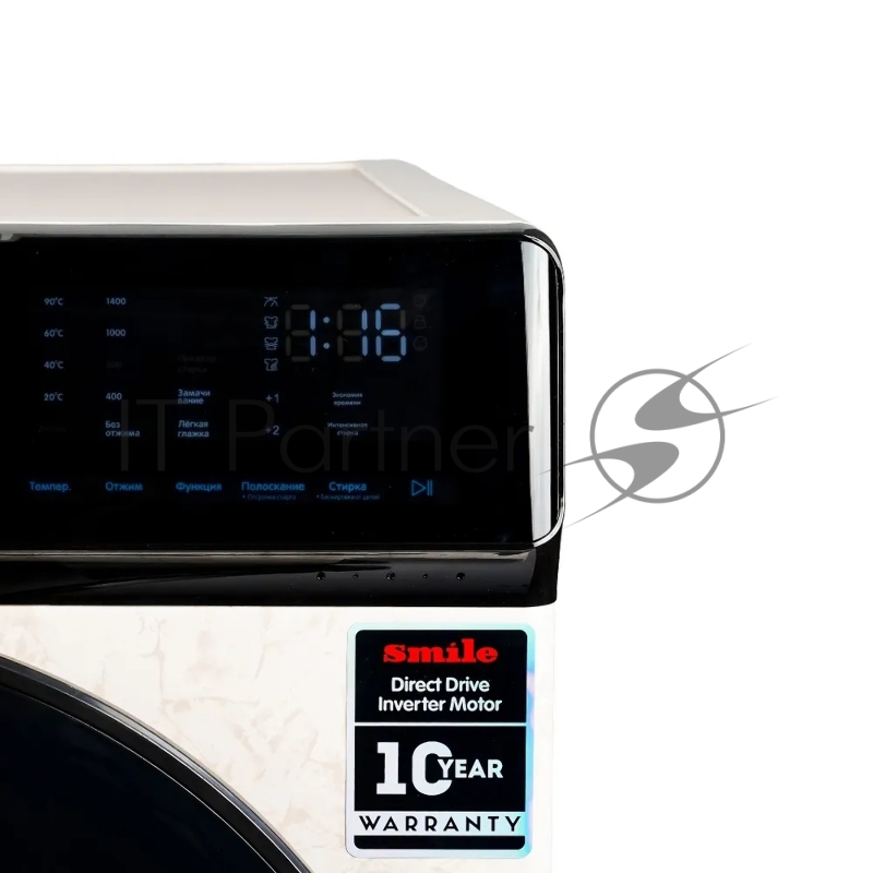 Стиральная машина SMILE SWMSW10MB1400 бежевый мрамор/черный