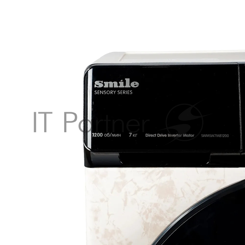 Стиральная машина SMILE SWMSW7MB1200 бежевый мрамор/черный