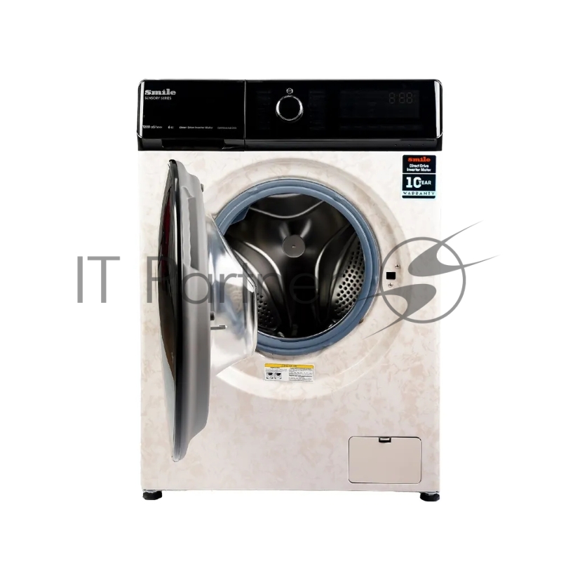Стиральная машина SMILE SWMSW6MB1200 бежевый мрамор/черный