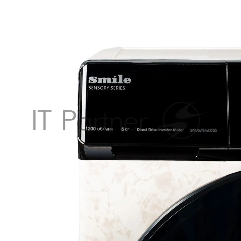 Стиральная машина SMILE SWMSW6MB1200 бежевый мрамор/черный