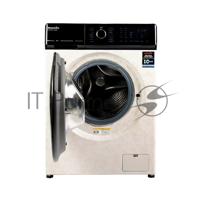 Стиральная машина SMILE SWMSW12MB1400 бежевый мрамор/черный