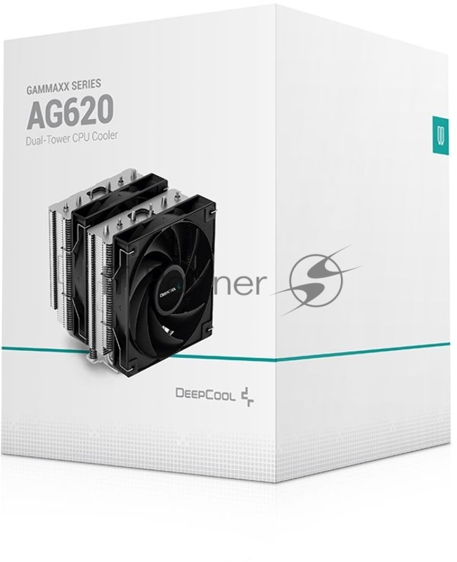 Кулер Deepcool AG620 Soc-AM5/AM4/1151/1200/2066/1700 4-pin 15-29dB Al+Cu 260W 1300gr Ret