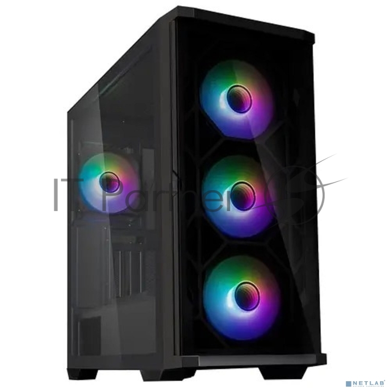 Компьютерный корпус ZALMAN Z10 DUO, ATX, BLACK, WINDOW, 2x3.5, 2x2.5, 2xUSB3.0, 1xUSB 3.1 Type-C, FRONT 3x120mm Infinity Mirror ARGB, REAR 1x120mm Infinity Mirror ARGB, replaceable front panel