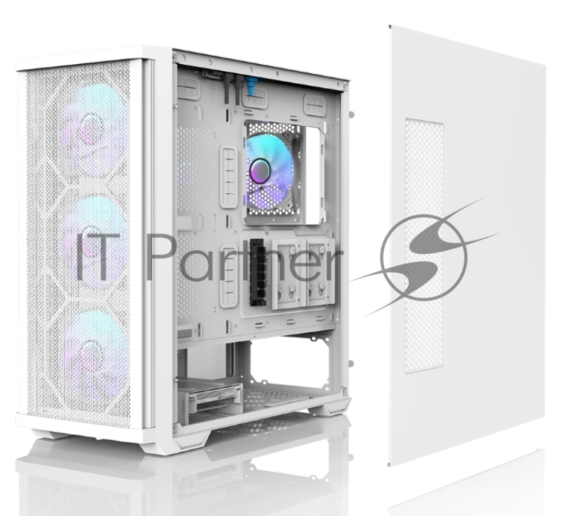 Компьютерный корпус MidiTower Zalman Z10 DUO White (без блока питания) (Zalman Z10 DUO White)