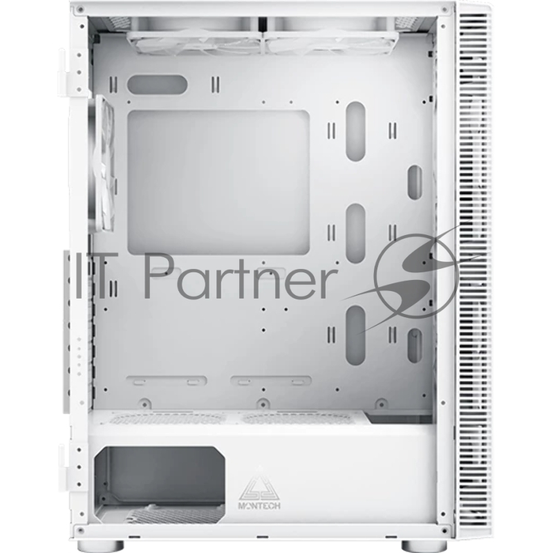 Корпус Montech X3 Glass белый без БП ATX 3x140mm 2xUSB2.0 1xUSB3.0 audio bott PSU