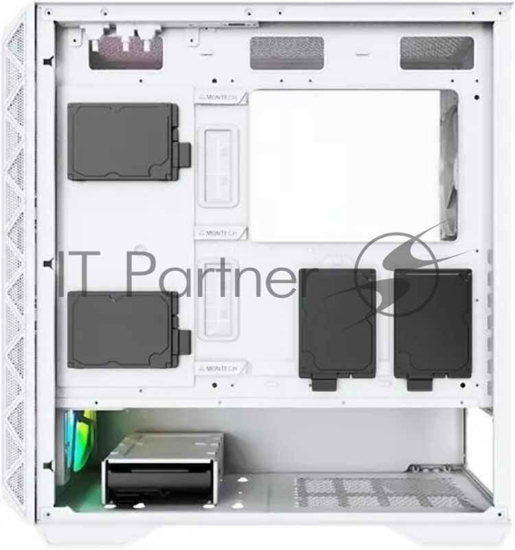 Корпус Montech AIR 903 MAX белый без БП ATX 3x140mm 2xUSB3.0 1xUSB3.1 audio bott PSU