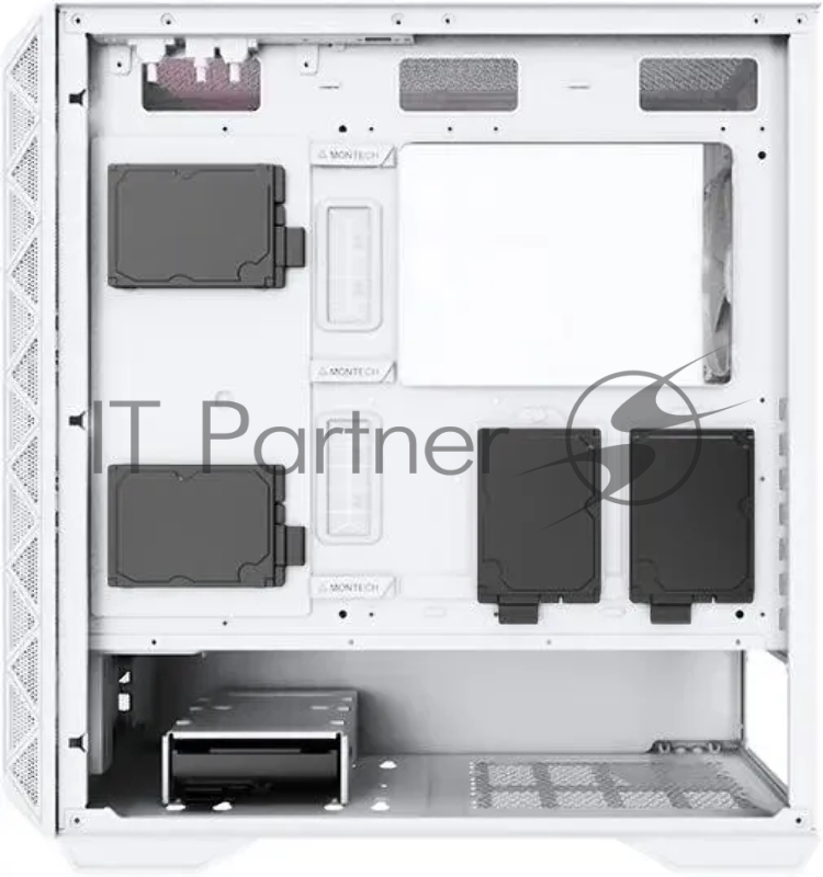 Корпус Montech AIR 903 BASE белый без БП ATX 3x120mm 2xUSB3.0 1xUSB3.1 audio bott PSU