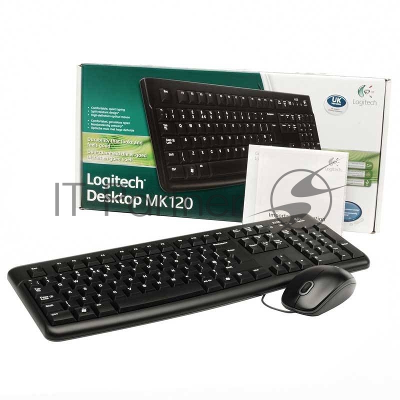 Клавиатура + мышь Logitech Desktop MK120 (русская раскладка)
