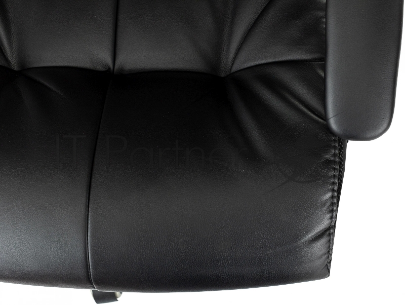 Кресло руководителя Бюрократ CH-824MSG-BF черный эко.кожа/ткань крестов. пластик подст.для ног