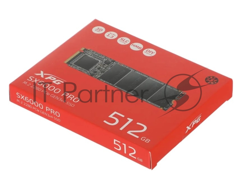 Накопитель SSD ADATA 512GB, PCIe 4.0 x4, XPG GAMMIX BLADE S70, M.2 2280, R/W 7200/2600MB/s RET