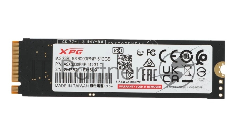 Накопитель SSD ADATA 512GB, PCIe 4.0 x4, XPG GAMMIX BLADE S70, M.2 2280, R/W 7200/2600MB/s RET