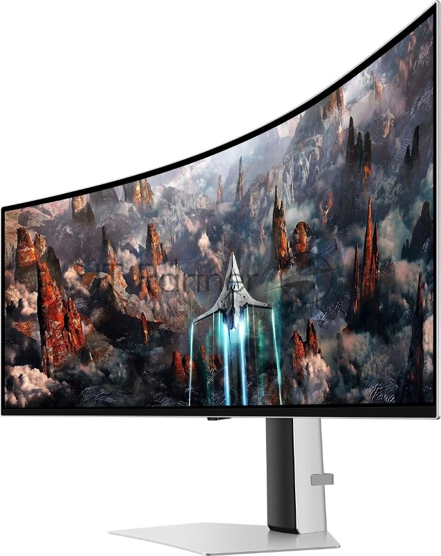 Монитор Samsung Odyssey OLED G9 серебристый S49CG930SI, 49 5120x1440, OLED, 240Hz, HDMI+DP+MM, curved