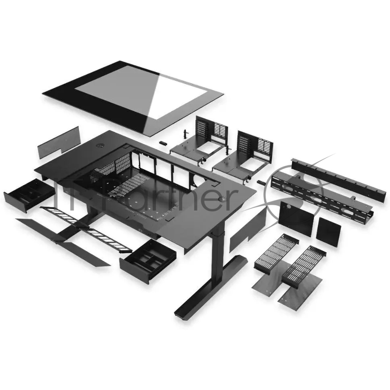 Корпус Lian-Li DK07X черный без БП E-ATX 10x120mm 3x140mm 2xUSB3.0 audio bott PSU