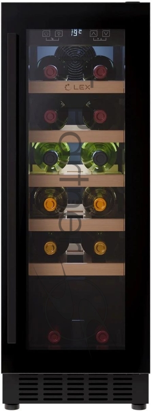 Винный шкаф Lex LWD3020BL 1-нокамерн. черный