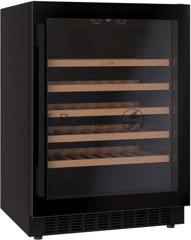 Винный шкаф Lex LWD6054BL 1-нокамерн. черный