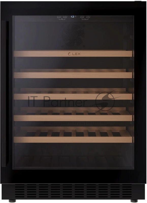 Винный шкаф Lex LWD6054BL 1-нокамерн. черный