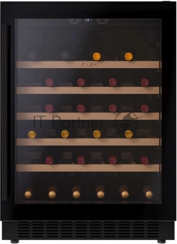 Винный шкаф Lex LWD6054BL 1-нокамерн. черный