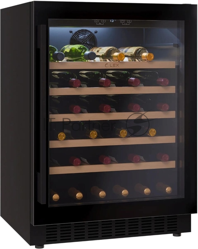 Винный шкаф Lex LWD6054BL 1-нокамерн. черный
